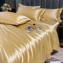 LuxeWeave - 3 - Piece Silk Bedding Set - Kalinzy