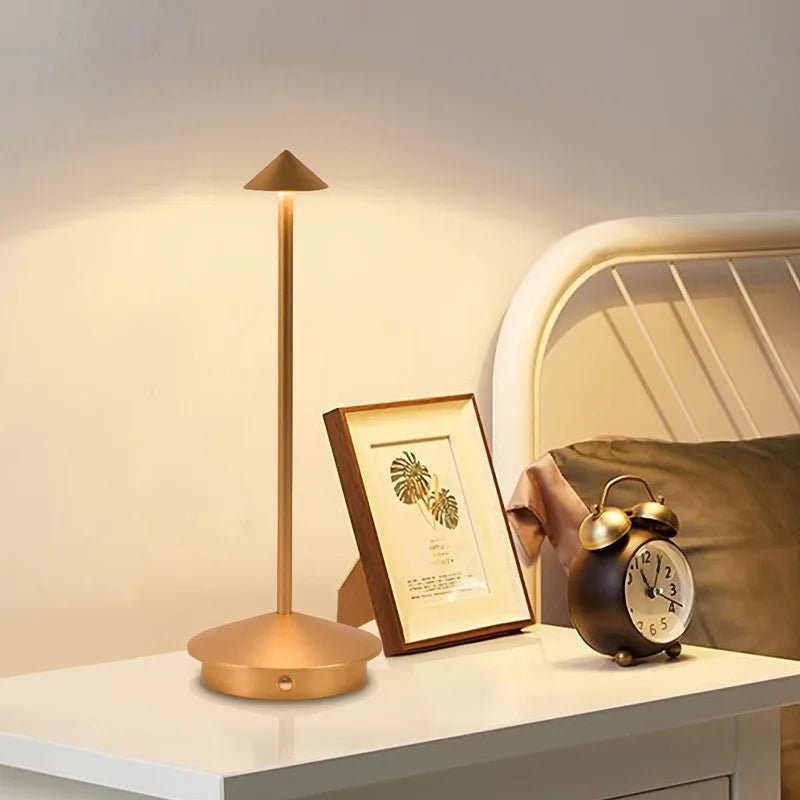 2024 Minimalist LED Table Lamp - Waterproof & Dimmable Cordless Lighting - Kalinzy
