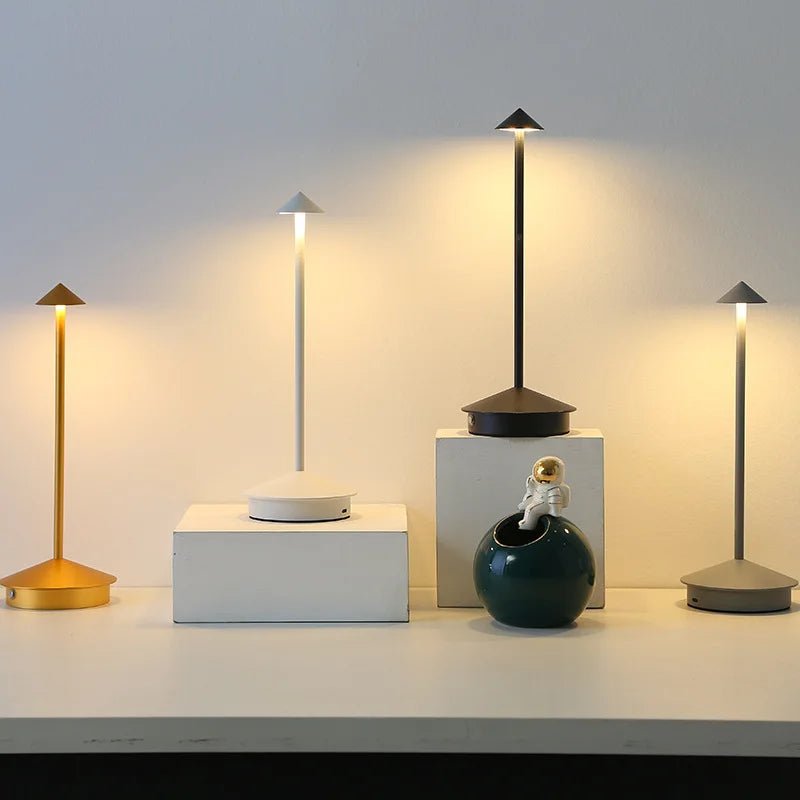 2024 Minimalist LED Table Lamp - Waterproof & Dimmable Cordless Lighting - Kalinzy