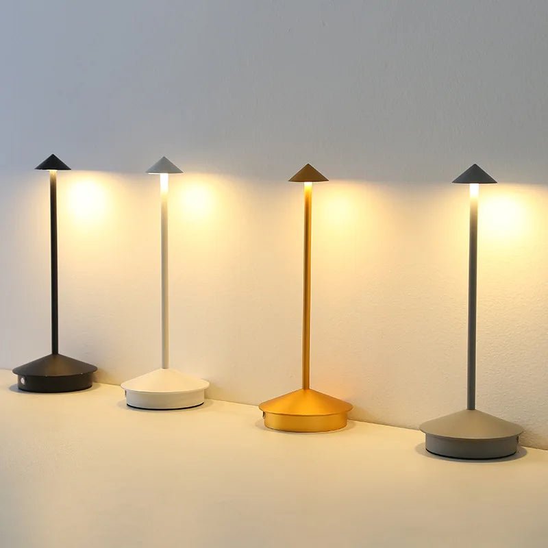 2024 Minimalist LED Table Lamp - Waterproof & Dimmable Cordless Lighting - Kalinzy