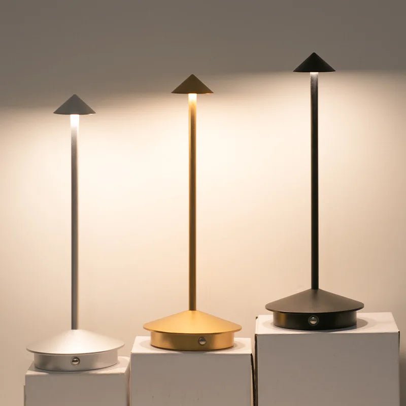 2024 Minimalist LED Table Lamp - Waterproof & Dimmable Cordless Lighting - Kalinzy