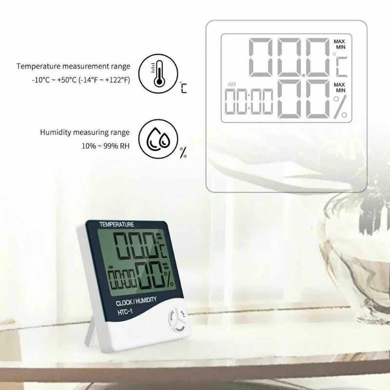 ClimaTrack - Digital Hygrometer Indoor Thermometer & Humidity Meter - Kalinzy