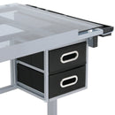 CraftStudio – Adjustable Drafting Drawing Table with Storage - Kalinzy