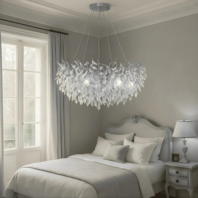 CrystaLeaf - Modern Crystal Branch Chandelier Light - Kalinzy