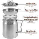DuoMaster – Stainless Steel Deep Frying Pot - Kalinzy