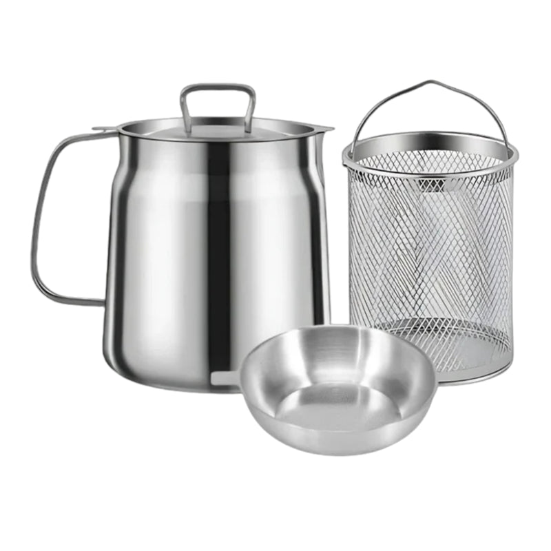 DuoMaster – Stainless Steel Deep Frying Pot - Kalinzy