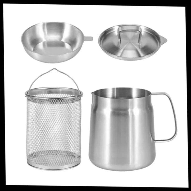 DuoMaster – Stainless Steel Deep Frying Pot - Kalinzy