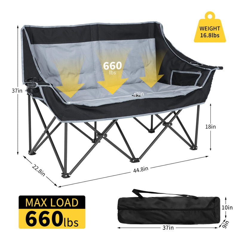 DuoSeat – Heated Double Camping Chair - Kalinzy