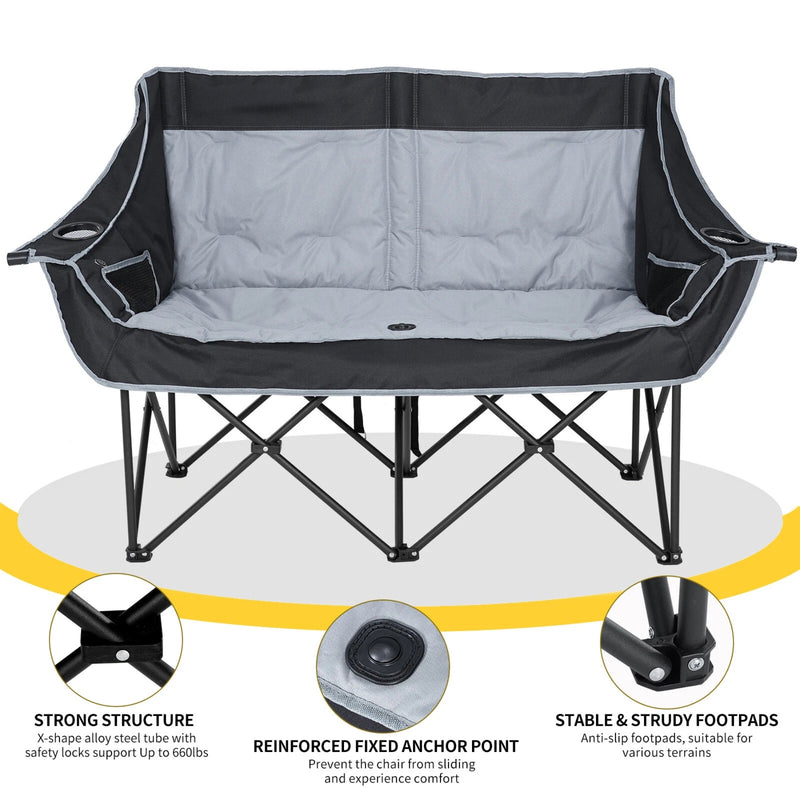 DuoSeat – Heated Double Camping Chair - Kalinzy