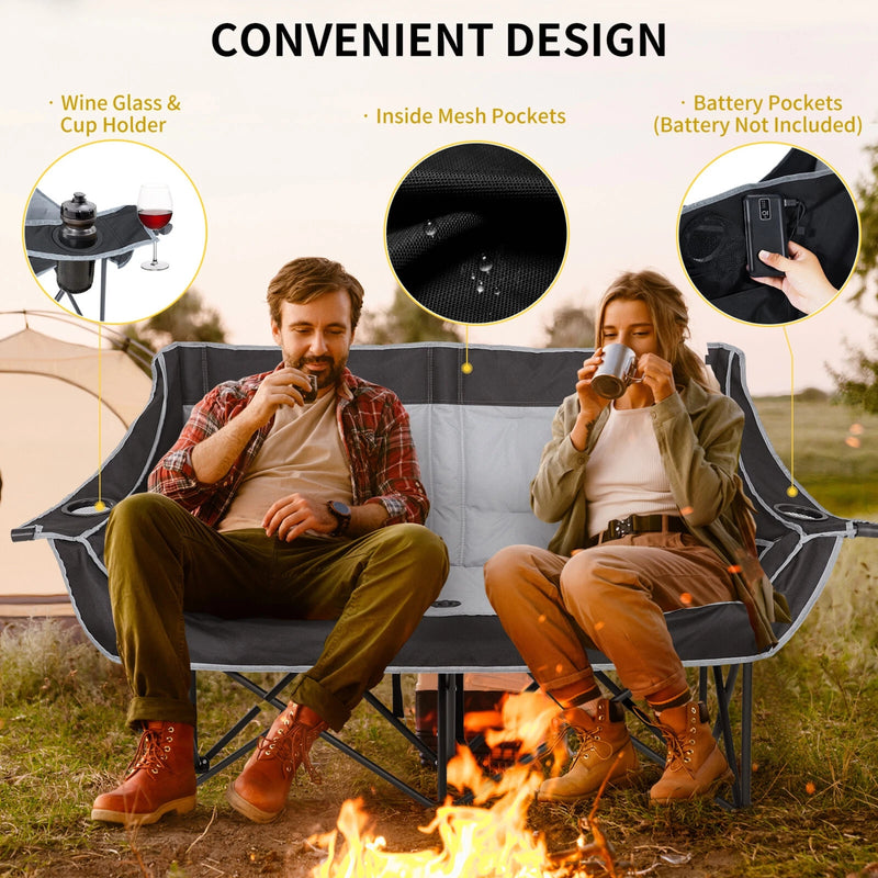 DuoSeat – Heated Double Camping Chair - Kalinzy