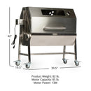ElectricRoast - Stainless Steel BBQ Rotisserie Grill - Kalinzy