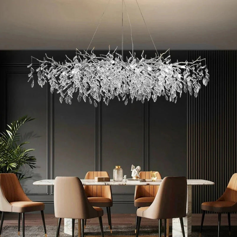 EternaTwig – Modern Tree Branch Crystal Chandelier - Kalinzy