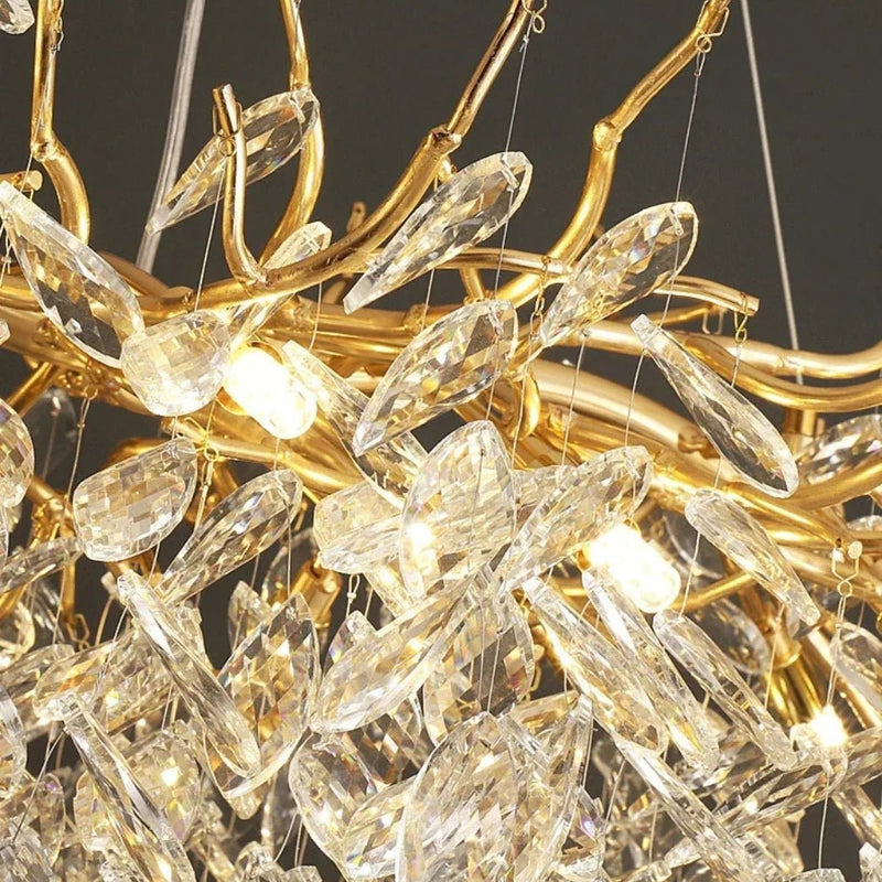 EternaTwig – Modern Tree Branch Crystal Chandelier - Kalinzy