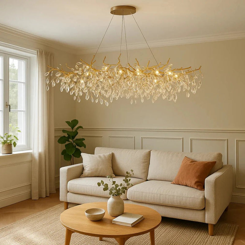 EternaTwig – Modern Tree Branch Crystal Chandelier - Kalinzy