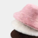 FlurryGlam – Fur Bucket Hat for Women - Kalinzy