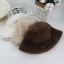 FlurryGlam – Fur Bucket Hat for Women - Kalinzy