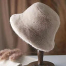 FlurryGlam – Fur Bucket Hat for Women - Kalinzy