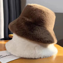 FlurryGlam – Fur Bucket Hat for Women - Kalinzy