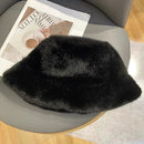 FlurryGlam – Fur Bucket Hat for Women - Kalinzy