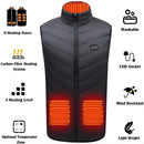 HeatCore - 9 Zones Heated Vest with Battery Pack - Kalinzy
