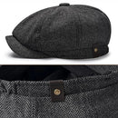 HeritagePeak - Herringbone Mens Newsboy Hats Caps - Kalinzy