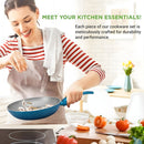 KitchenUnits - Nonstick Pot and Pan Cookware Set - Kalinzy