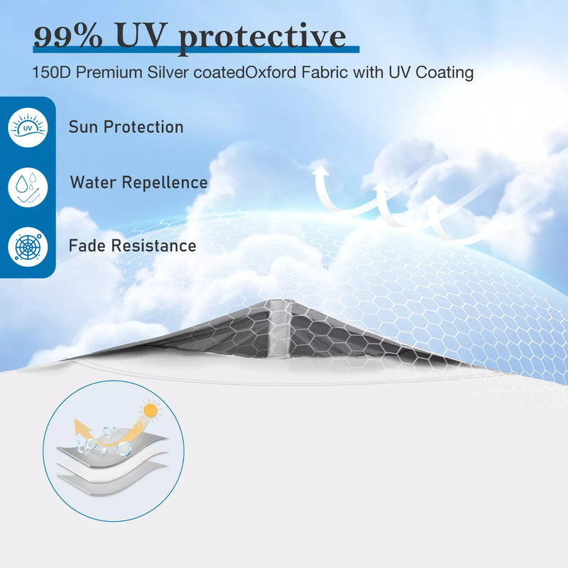 MaxShade - 10x10 Outdoor Pop - Up Tent Canopy - Kalinzy