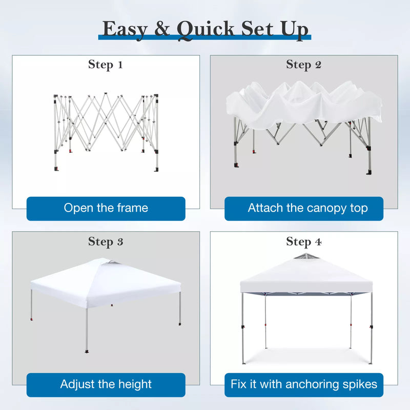 MaxShade - 10x10 Outdoor Pop - Up Tent Canopy - Kalinzy