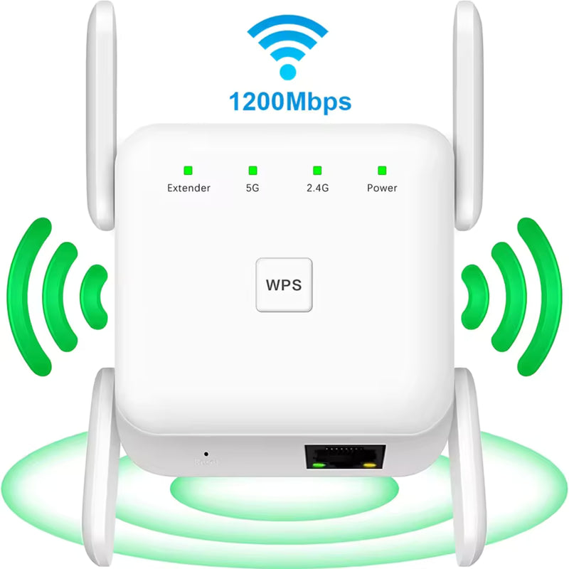 Network Extender For Router NetBooster - Dual-Band 5G WiFi Router Extender