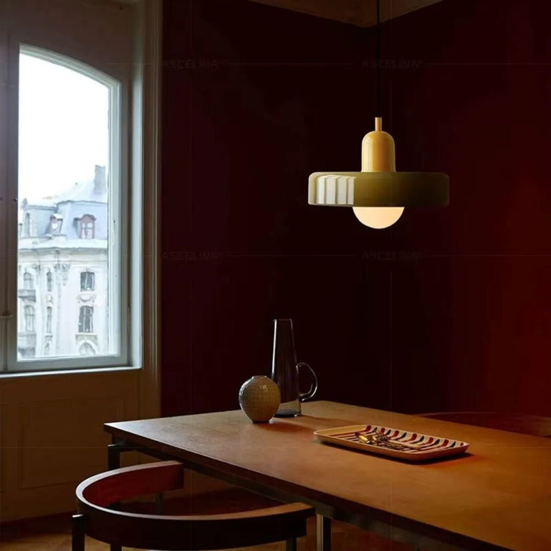 Nocticlight - Amber Glass Pendant Ceiling Lamp - Kalinzy