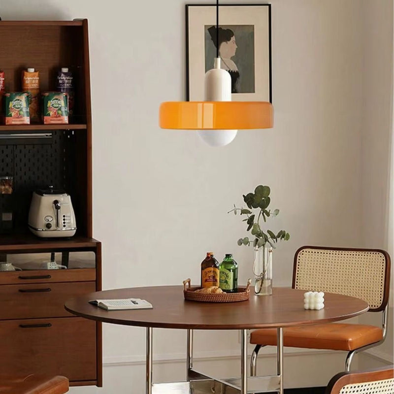 Nocticlight - Amber Glass Pendant Ceiling Lamp - Kalinzy