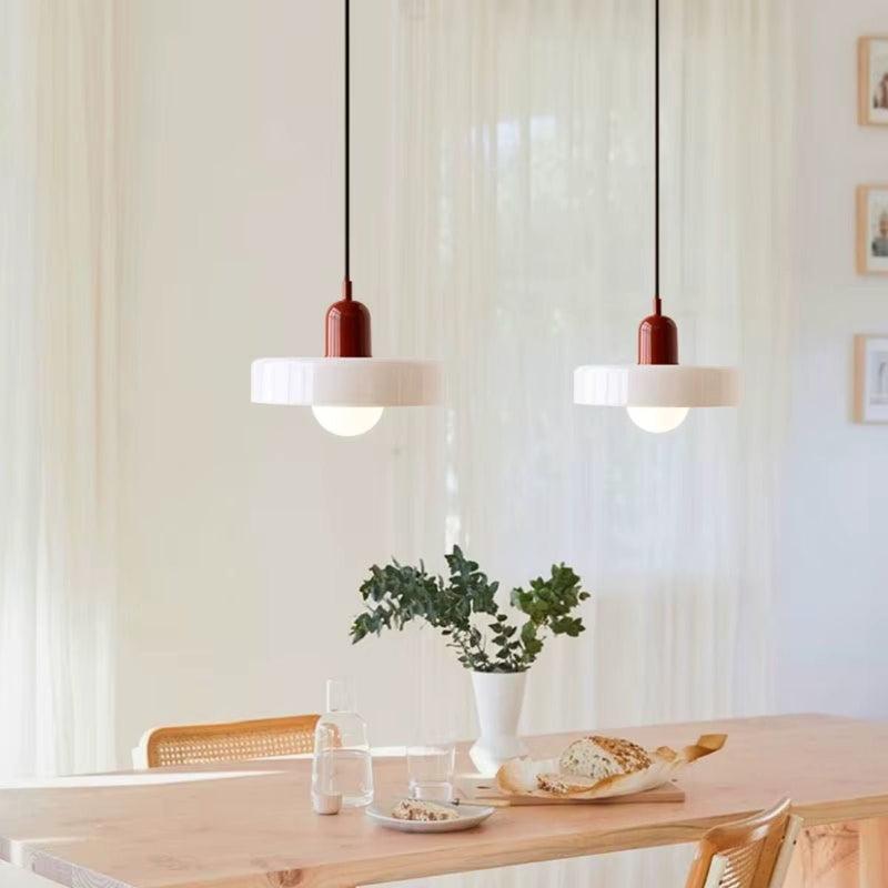 Nocticlight - Amber Glass Pendant Ceiling Lamp - Kalinzy