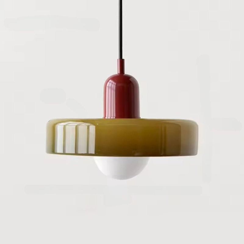 Nocticlight - Amber Glass Pendant Ceiling Lamp - Kalinzy