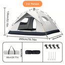 RapidDome – Instant 4 Person Pop Up Camping Tent - Kalinzy