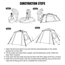RapidDome – Instant 4 Person Pop Up Camping Tent - Kalinzy