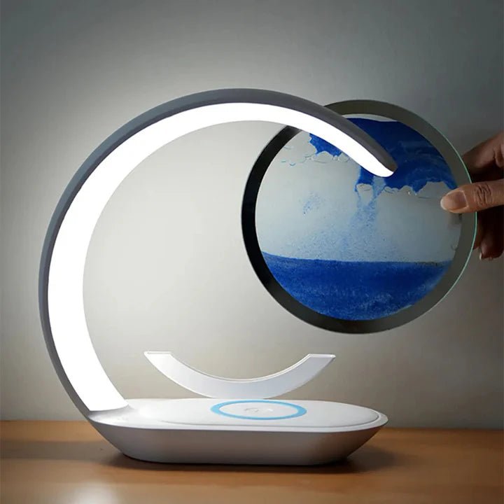 Sandora - Rechargeable Glass Sand Art Table Lamp - Kalinzy