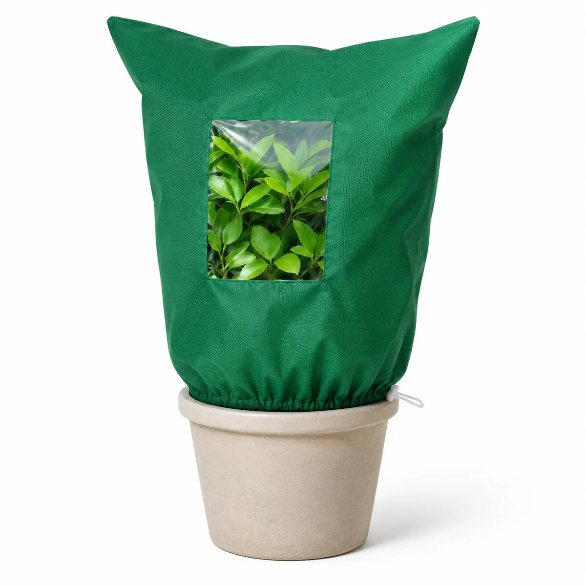 green Color Plant Frost Protection Cover With Window, 80 X 120 Cm