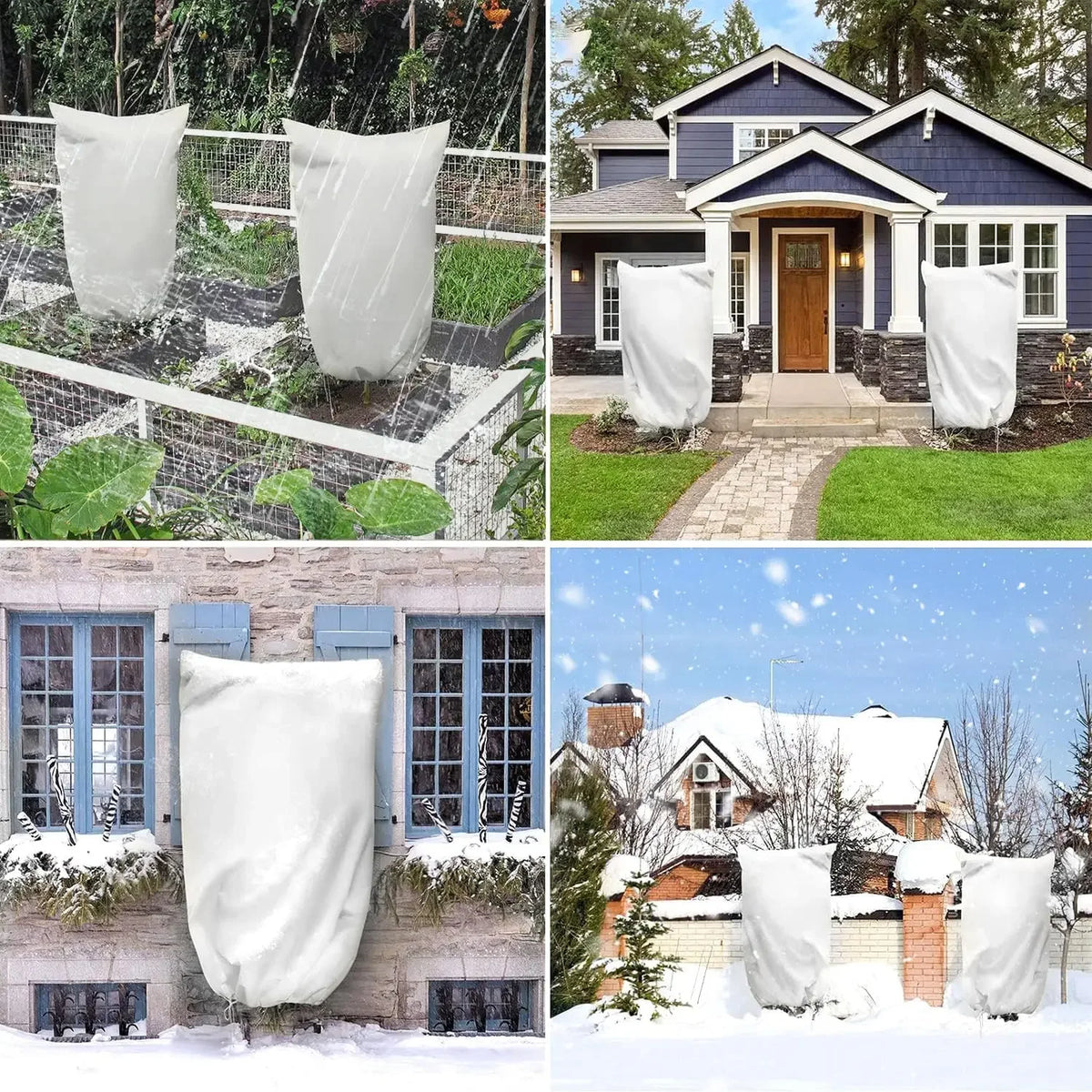 Non-Woven Winter Plant Protection Cover With Zipper