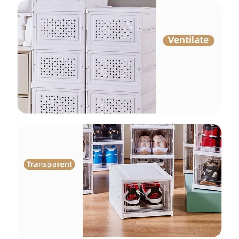 StackFold – Modular Folding Shoe Rack Organizer - Kalinzy