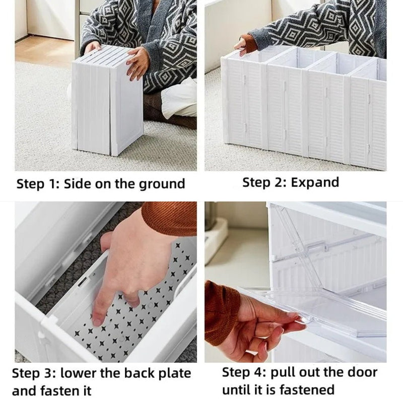 StackFold – Modular Folding Shoe Rack Organizer - Kalinzy