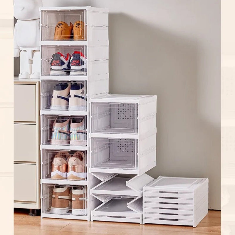 StackFold – Modular Folding Shoe Rack Organizer - Kalinzy