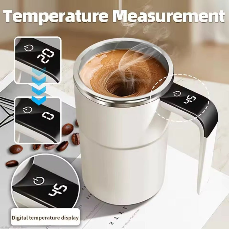 SwirlSip – Rechargeable Self Stirring Coffee Mug - Kalinzy