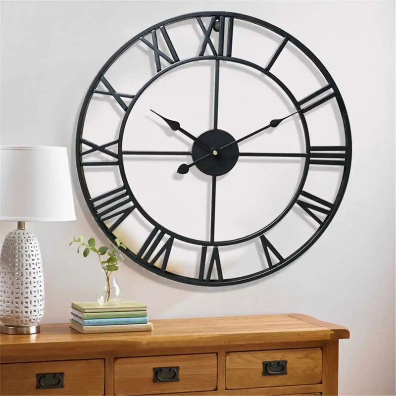 TimelessWall – Wall Hanging Clock with Roman Numerals - Kalinzy