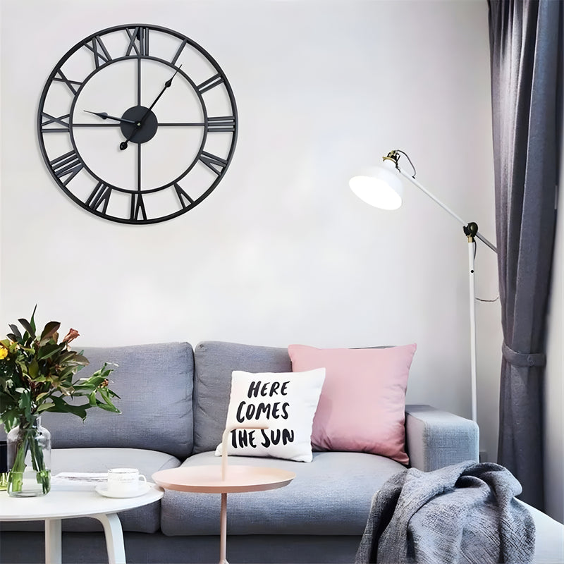 TimelessWall – Wall Hanging Clock with Roman Numerals - Kalinzy