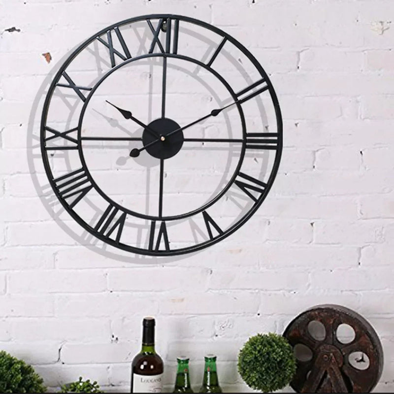 TimelessWall – Wall Hanging Clock with Roman Numerals - Kalinzy