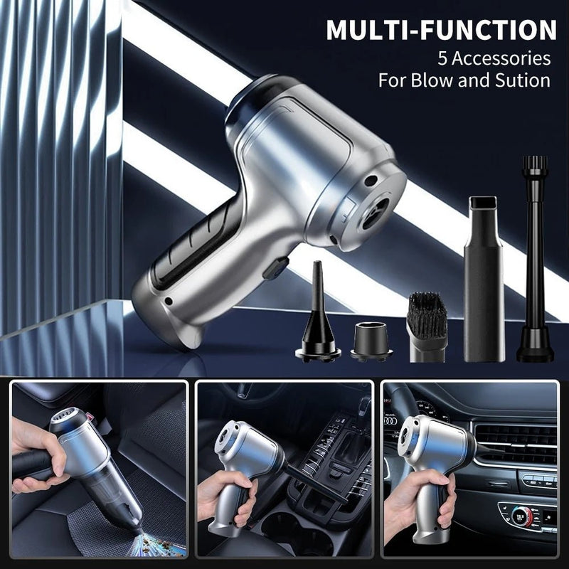 TurboVax - Portable Handheld Cordless Car Vacuum - Kalinzy