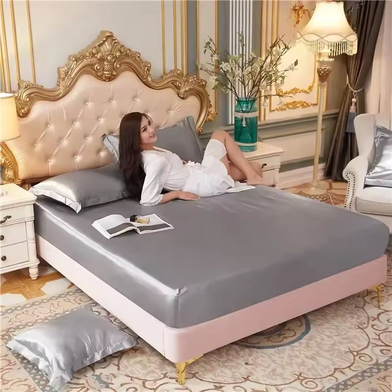 VelviCool – Satin Cooling Fitted Sheet - Kalinzy