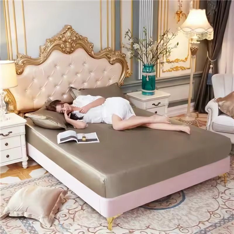 VelviCool – Satin Cooling Fitted Sheet - Kalinzy