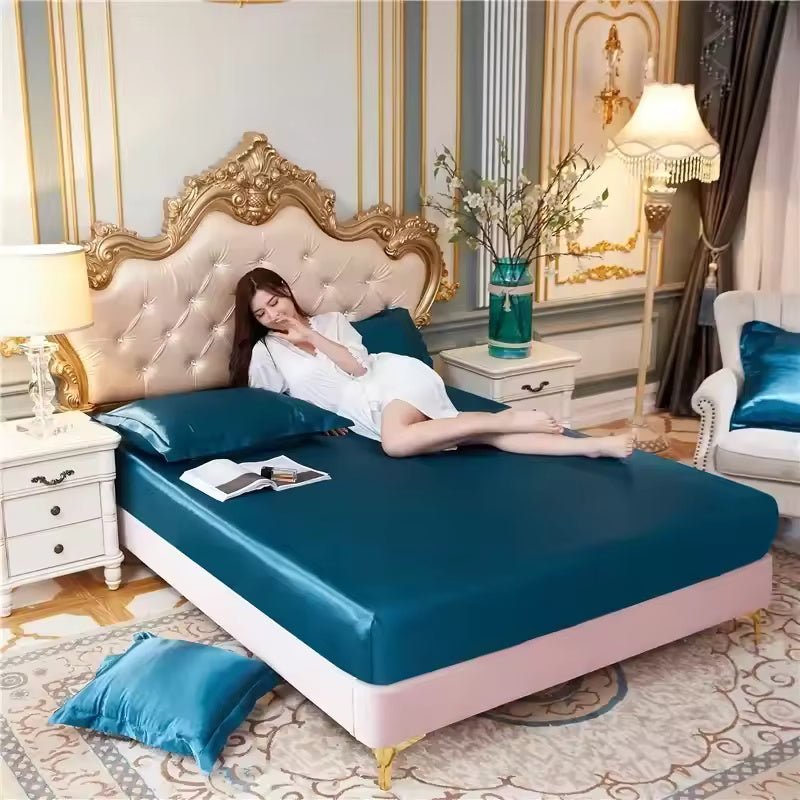 VelviCool – Satin Cooling Fitted Sheet - Kalinzy