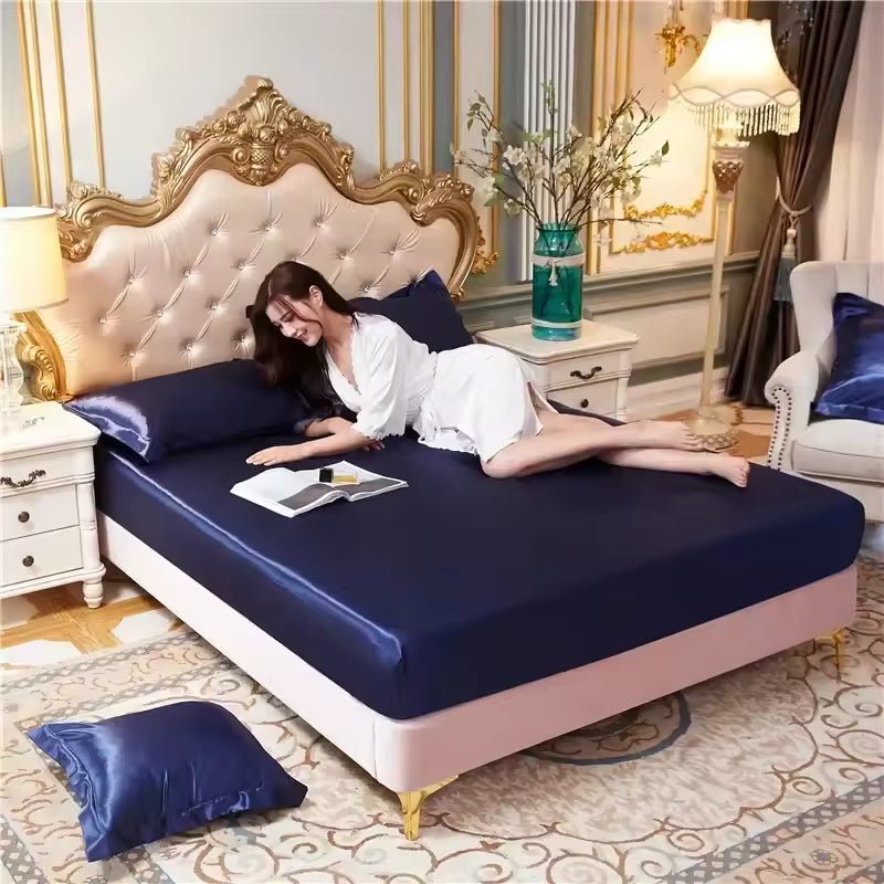 VelviCool – Satin Cooling Fitted Sheet - Kalinzy